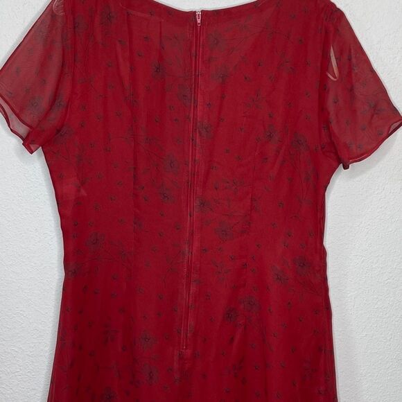 Vintage Kathie Lee Dress Red - Picture 5 of 8